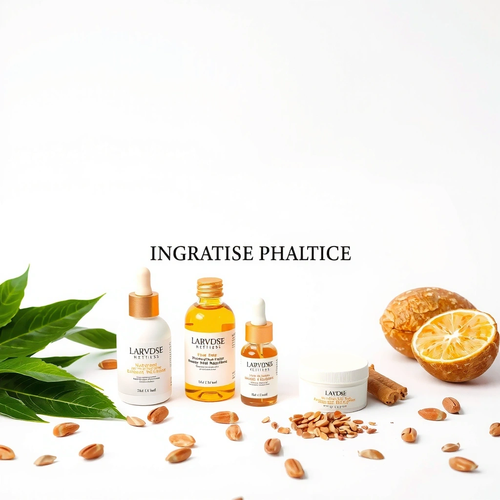 Premium natural wellness products background